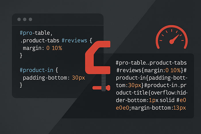 فشرده‌ساز و مینیفایر CSS و JS آنلاین